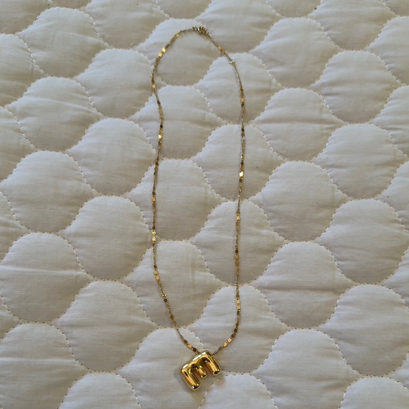 paper doll Gold Necklace with Initial Pendant - Picture 3 of 3